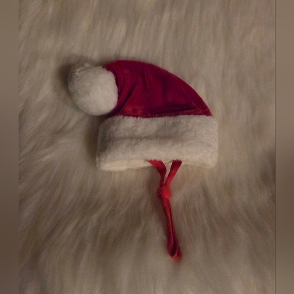 Red and White Pet Santa Outfit w/ Hat and Boots (XS-SM) - Picture 3 of 6